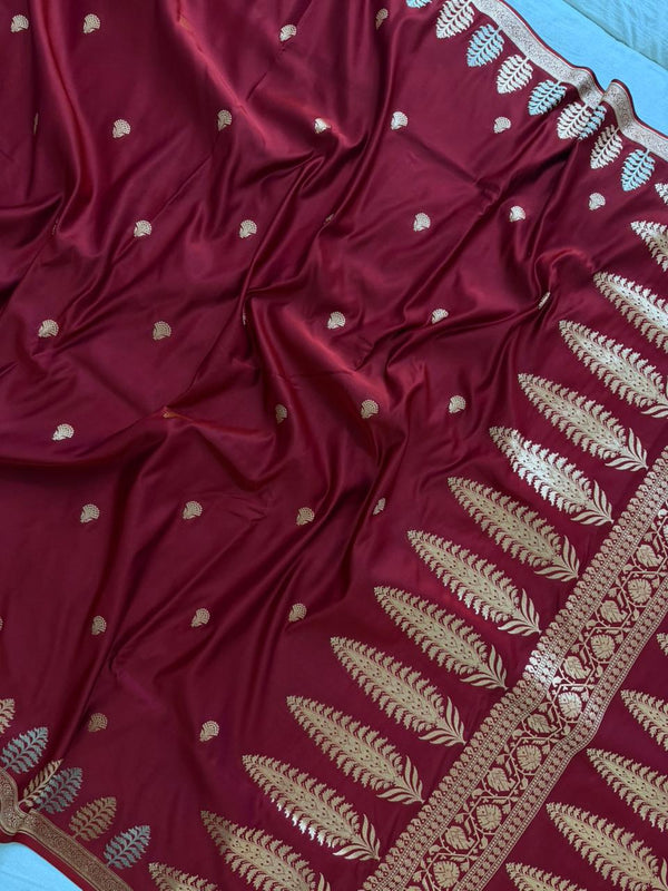 Red Mashru Silk Saree