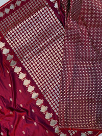 Red Mashru Silk Saree
