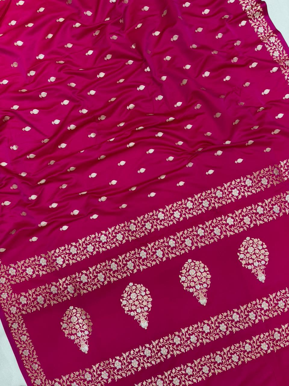 Pink Mashru Silk Saree
