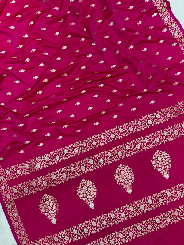 Pink Mashru Silk Saree